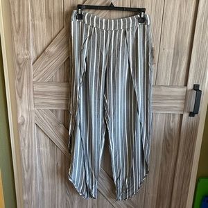 Free People loose front slit pants